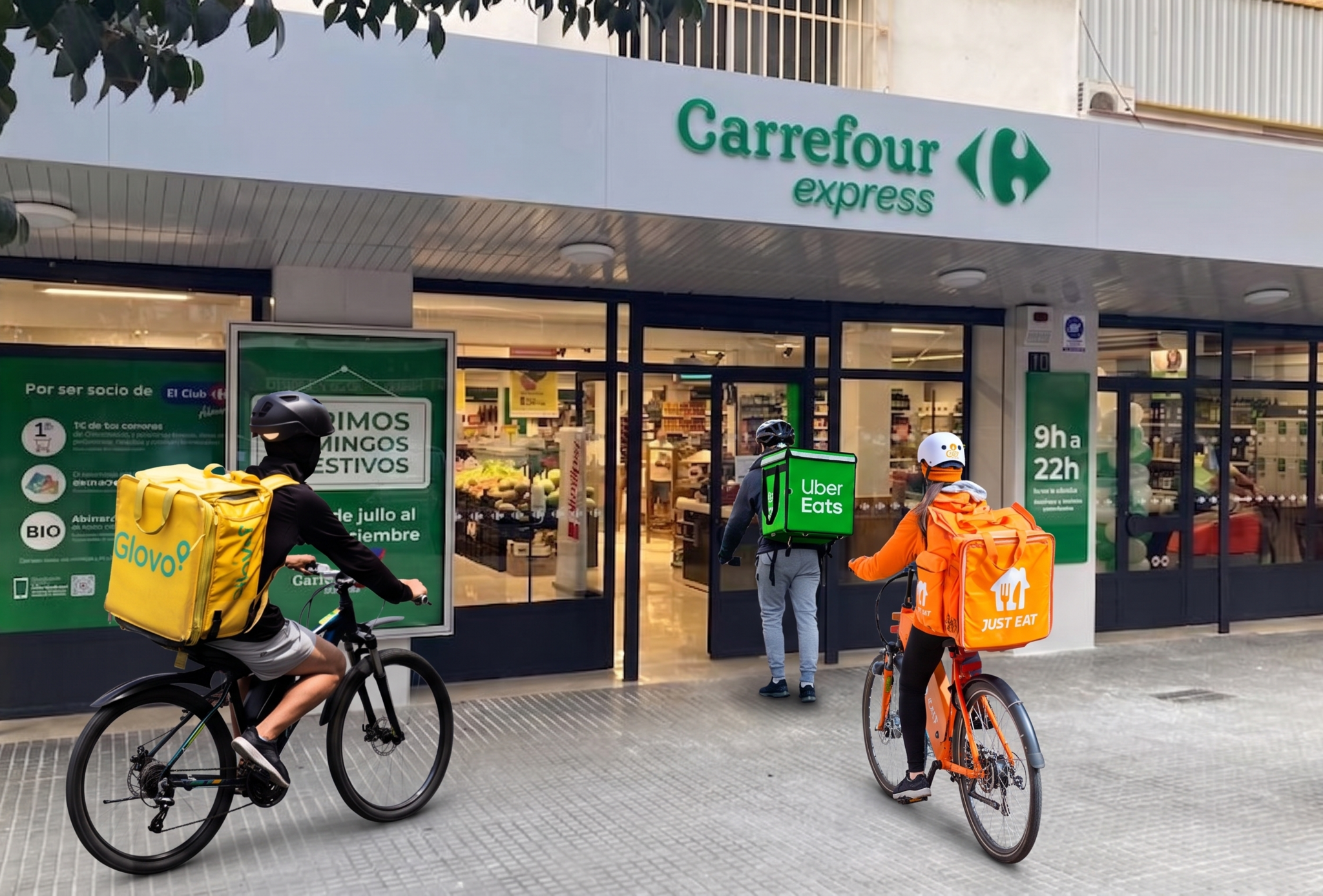 Carrefour alcanza las 700 tiendas con entrega "ultrarrápida" y prueba los envíos nocturnos