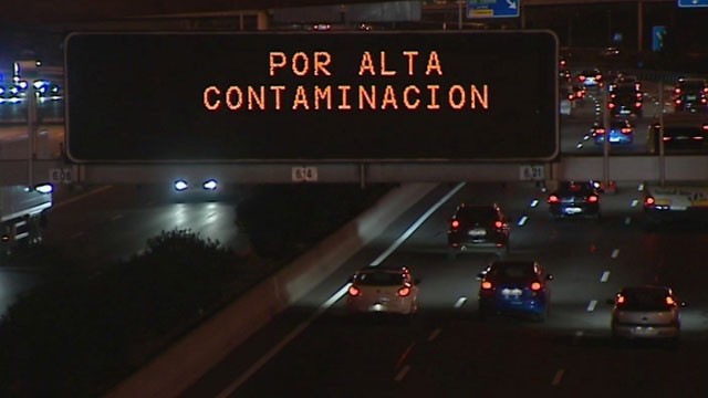 A menos de 70 km/h en Madrid para reducir la contaminacin