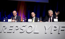 Gonzlez y Rato en la Convencin de directivos de Repsol YPF