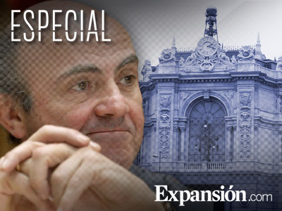 Especial Expansión.com | Reforma Financiera | En la imagen, Luis de Guindos, ministro de Economía, y la sede del Banco de España