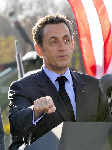 El presidente de Francia Nicolas Sarkozy