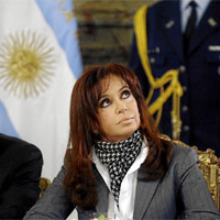 Cristina Fernndez de Kirckner, presidenta de Argentina