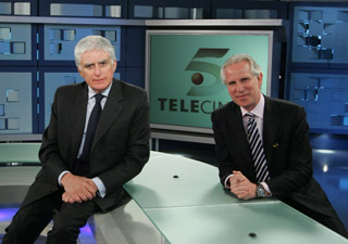 Paolo Vasile (i) y Guisseppe Tringali (d), Consejeros Delegados de Gestevision Telecinco