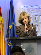 La ministra durante la presentacin de los fondos de inversin municipal el 2 de diciembre. EFE/Kiko Huesca