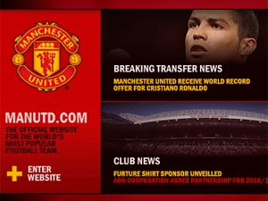 La pgina web del Manchester United recoge hoy el fichaje de Cristiano Ronaldo