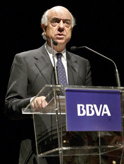 El presidente de BBVA, Francisco Gonzlez