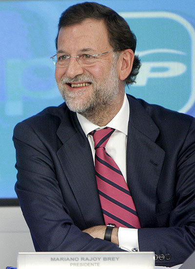 El presidente de PP, Mariano Rajoy, al inicio de la reunin del Comit Ejecutivo del partido en la que se quiere cerrar los conflictos internos abiertos en Madrid y Valencia. EFE/JuanJo Martn