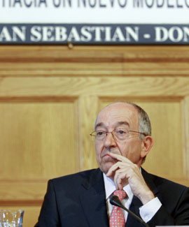 Miguel ngel Fernndez Ordoez, presidente del Banco de Espaa