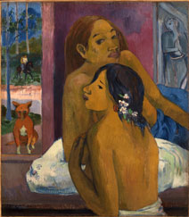 Deux femmes, pintado por Gauguin en 1902