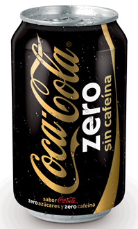 Lata Coca Cola Zero sin cafeína 237 ml México 2007