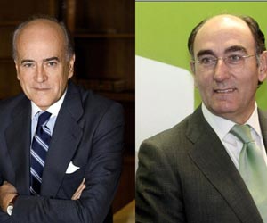 Baldomero Falcones, presidente de FCC, y Ignacio Snchez Galn, presidente de Iberdrola