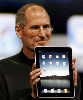 Jobs, durante la presentacin del iPad