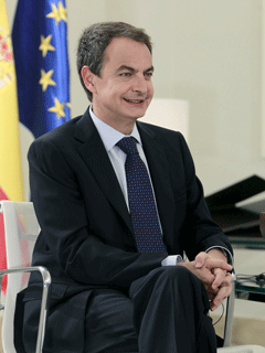 Jos Luis Rodrguez Zapatero durante su entrevista en Veo7 con Camiro Garca-Abadillo