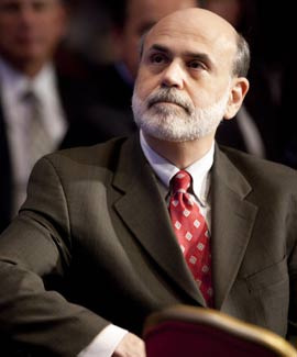 El presidente de la Reserva Federal de Estados Unidos, Ben Bernanke