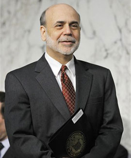 El presidente de la Reserva Federal, Ben Bernanke, en su comparencia en el Congreso de EEUU hoy en Washington | Foto: AP