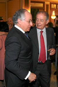 Juan Mara Nin y Salvador Gabarr, ayer. / E. R.