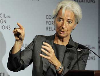 La directora del Fondo Monetario Internacional, Cristine Lagarde