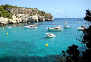 Una de las playas de Menorca