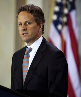 Timothy Geithner, Secretario del Tesoro de Estados Unidos | Foto: Bloomberg