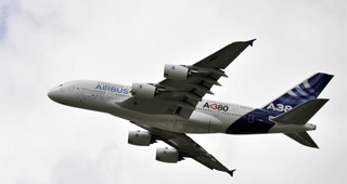 Ejemplar A380 en el que cuya construccin participa Carbures.