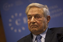 El multimillonario inversor y filntropo George Soros durante un acto en la Universidad Centro Europa de Budapest