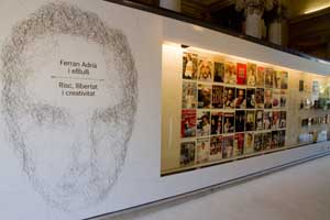 Una imagen de la exposicin sobre elBulli, en Pala Robert, en Barcelona.