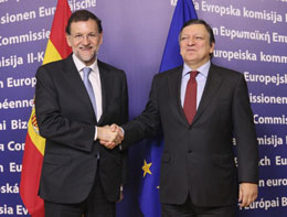 Mariano Rajoy y el presiente de la Comisin europea, Jose Manuel Durao Barroso, en una foto de archivo.