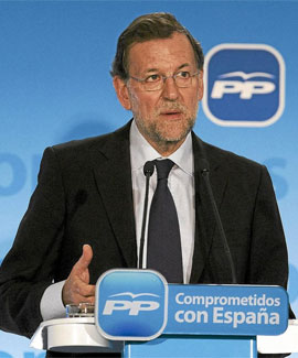 El presidente del Gobierno, Mariano Rajoy, en un momento de su intervencin de hoy | Foto: Efe