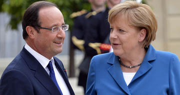 Merkel y Hollande, en el encuentro de julio. / Expansin