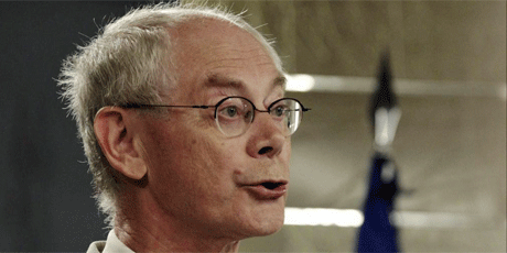 Van Rompuy, el pasado 28 de agosto en Madrid. EFE/Sergio Barrenechea