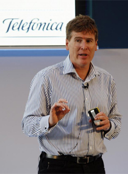 Mathew Key, presidente de Telefnica Digital , durante la Conferencia de Inversores en Londres