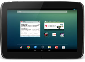 La tableta Nexus 10 de Google