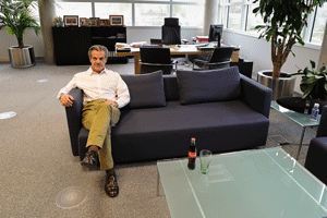 Marcos de Quinto, presidente de Coca-Cola Espaa y Portugal, en su despacho.