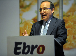 Antonio Hernndez Callejas, presidente de Ebro Foods, durante la junta de accionistas de la compaa en 2011