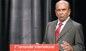 Emilio Botn, presidente de Santander