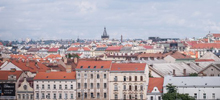 Vista de Praga desde el Hotel Barcel Praha Five. Pinche en la lupa para ver la imagen completa.