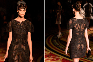 Iris Van Herpen llev a la Paris Fashion Week varios vestidos hechos con impresoras 3D.