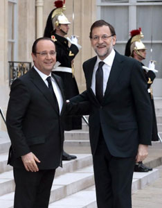 Mariano Rajoy y Franois Hollande