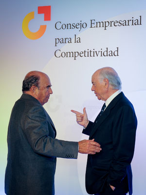 Emilio Botn y Francisco Gonzlez