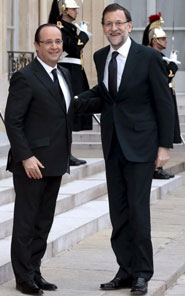 Mariano Rajoy y Franois Hollande