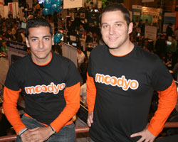 lex Guerra y Javier Padilla, fundadores de Moodyo, en Nueva York.