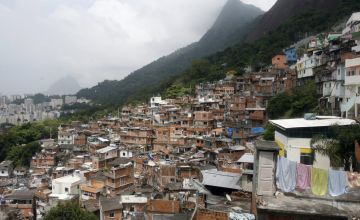 Barrio de favelas, en Ro de Janeiro