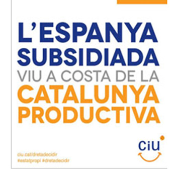 CiU denuncia que la "Espaa subsidiada vive a costa de la Catalua productiva"