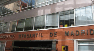 Resgistro Mercantil de Madrid.