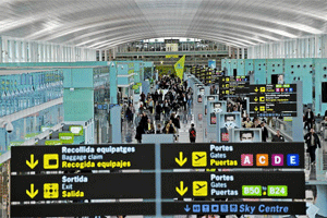 Imagen de la T1 del aeropuerto de Barcelona-El Prat.