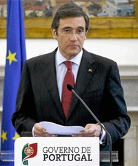 El primer ministro portugus, Pedro Passos Coelho