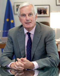 Michel Barnier, comisario de mercado interior de la Unin Europea