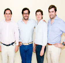 De izquierda a derecha, Rafael Garrido, Diego del Pozo, Galo Bertrand y Alfonso Merry