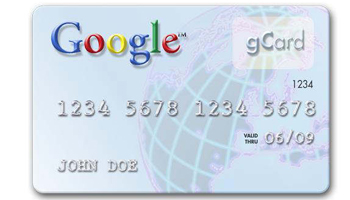 Tarjeta de credito google