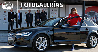 Los jugadores del FC Barcelona reciben sus nuevos Audi